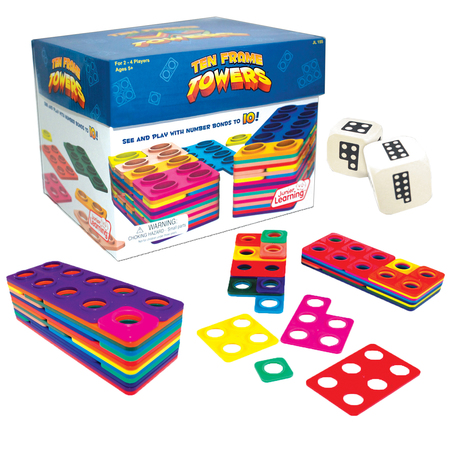 JUNIOR LEARNING Ten Frame Towers Learning Game 155